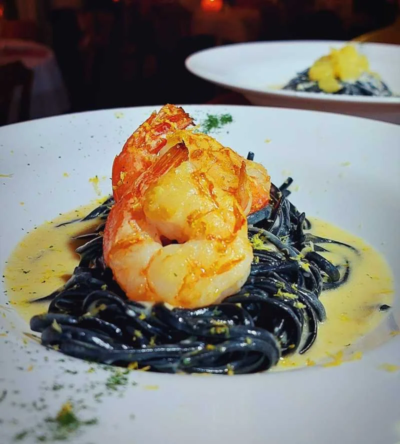 Linguine Alfredo All Mare Nero