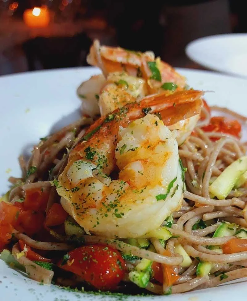 Spaghetti com Camarão