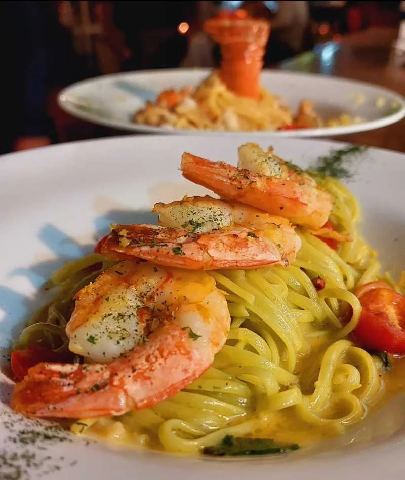 Linguine Alla Rucola Gamberi