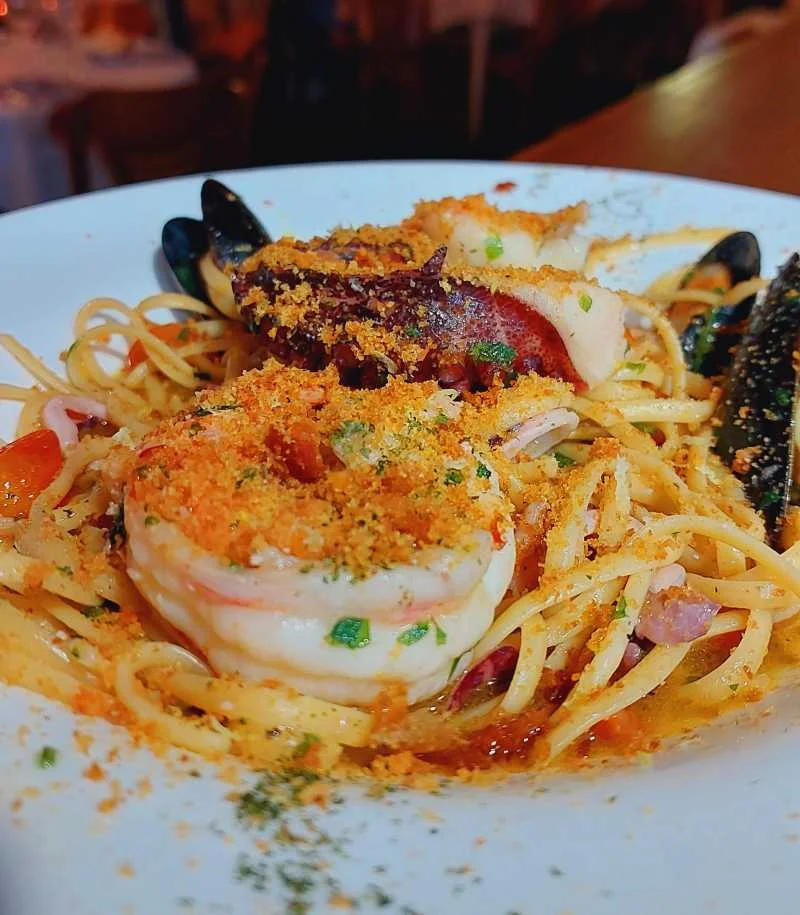 Linguine Frutos do Mar com Bottarga "À Julio Fiadi"